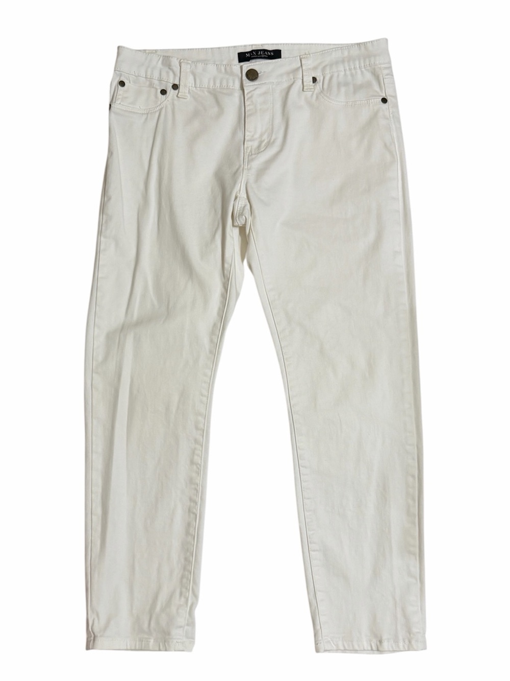 MAX JEANS White Jeans Size 8